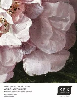 KEK Amsterdam Golden Age Flowers Behangcirkel SC-012 - ø 142,5 Cm -Goedkope Behang Winkel kek amsterdam golden age flowers behangcirkel sc 0 8