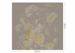 KEK Amsterdam Golden Age Flowers Goud Behang MW-044 - 300x280cm
