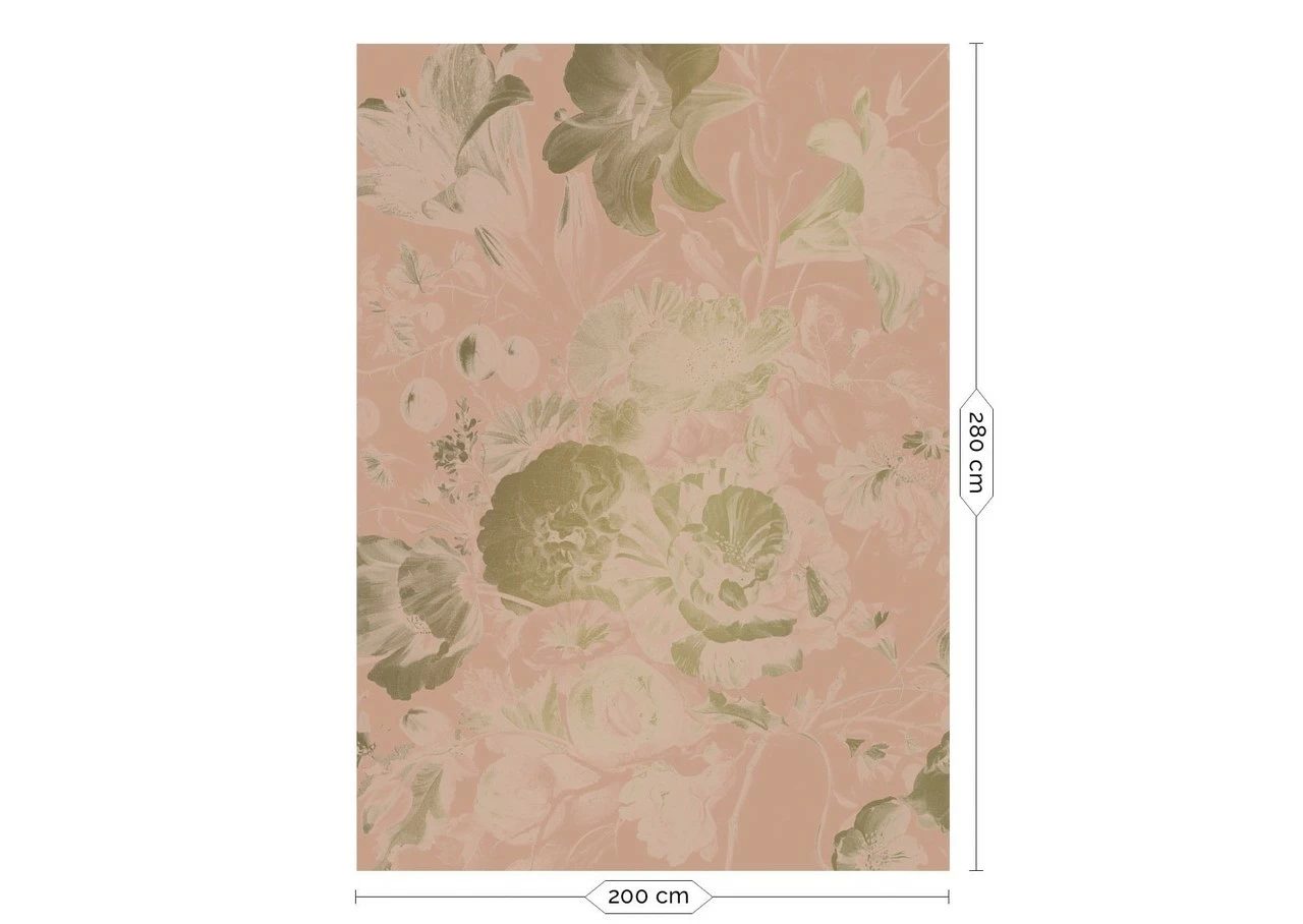 KEK Amsterdam Golden Age Flowers Goud Behang MW-046 - 200x280cm 3 KEK Amsterdam Golden Age Flowers Goud Behang MW-046 - 200x280cm