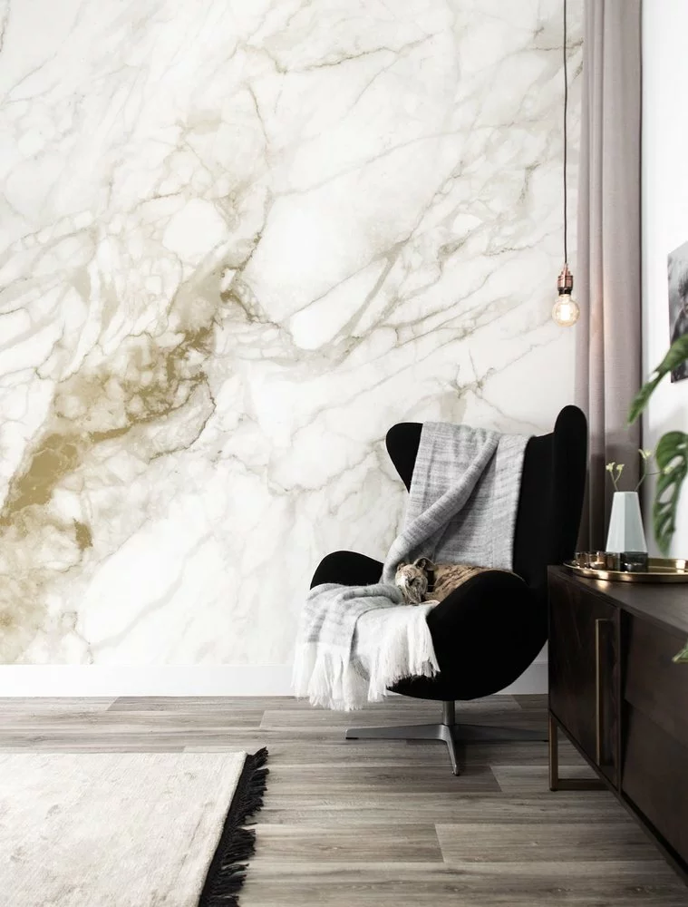 KEK Amsterdam Marble Goud Behang MW-060- 400x280cm 4 KEK Amsterdam Marble Goud Behang MW-060- 400x280cm - Afbeelding 2