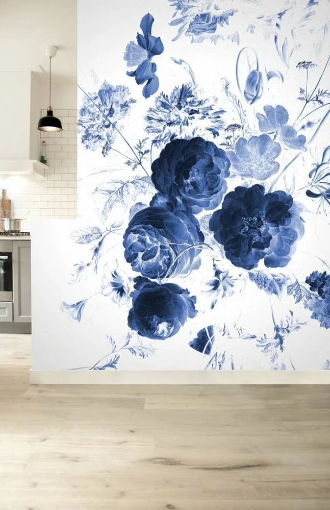 KEK Amsterdam Royal Blue Flowers I Bloemen Behang 8 KEK Amsterdam Royal Blue Flowers I Bloemen Behang - Afbeelding 6