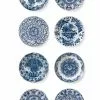KEK Amsterdam Royal Blue Plates Behang -Goedkope Behang Winkel kek amsterdam royal blue plates behang