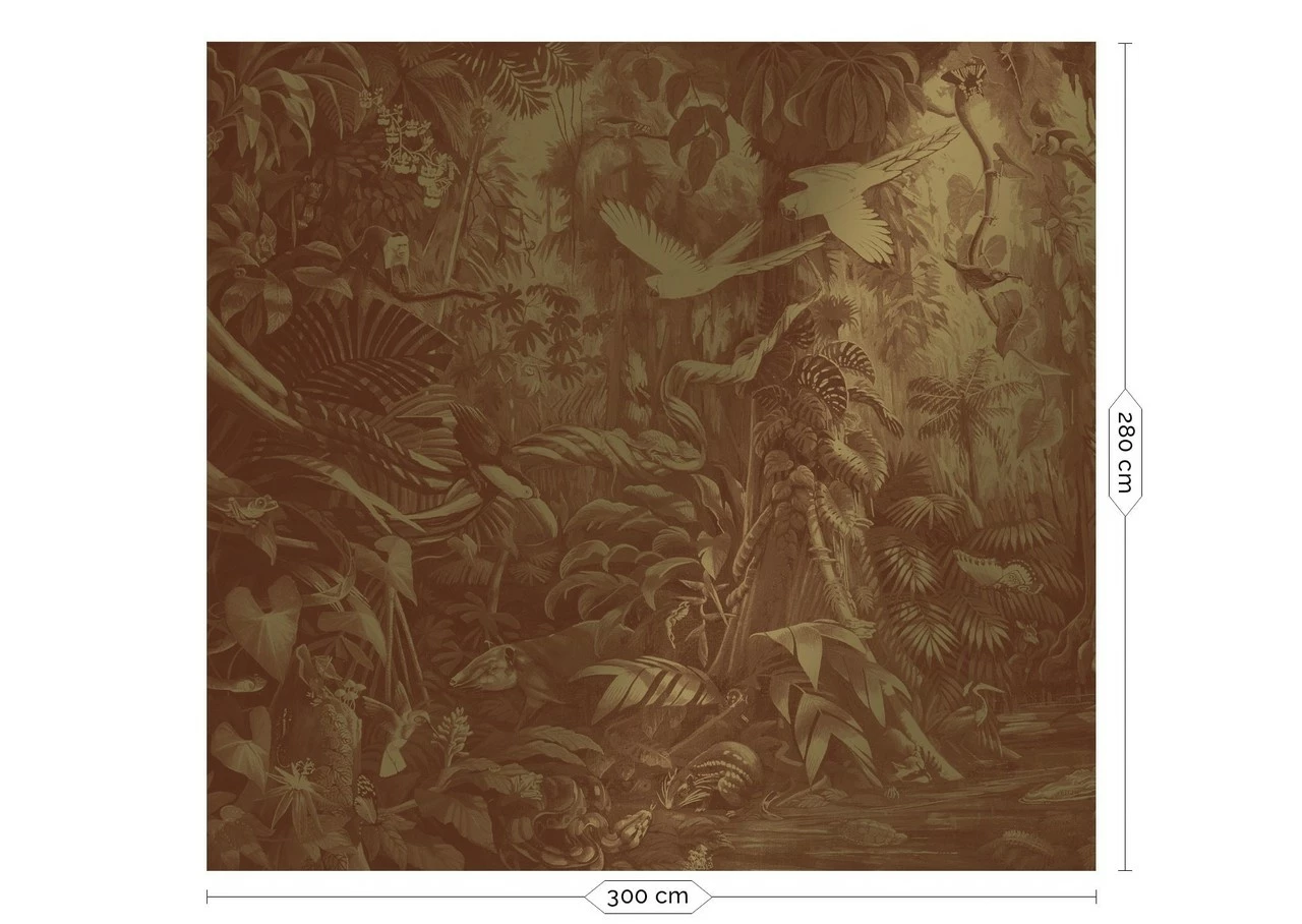 KEK Amsterdam Tropical Landscapes Goud Behang MW-062 - 300x280cm 3 KEK Amsterdam Tropical Landscapes Goud Behang MW-062 - 300x280cm