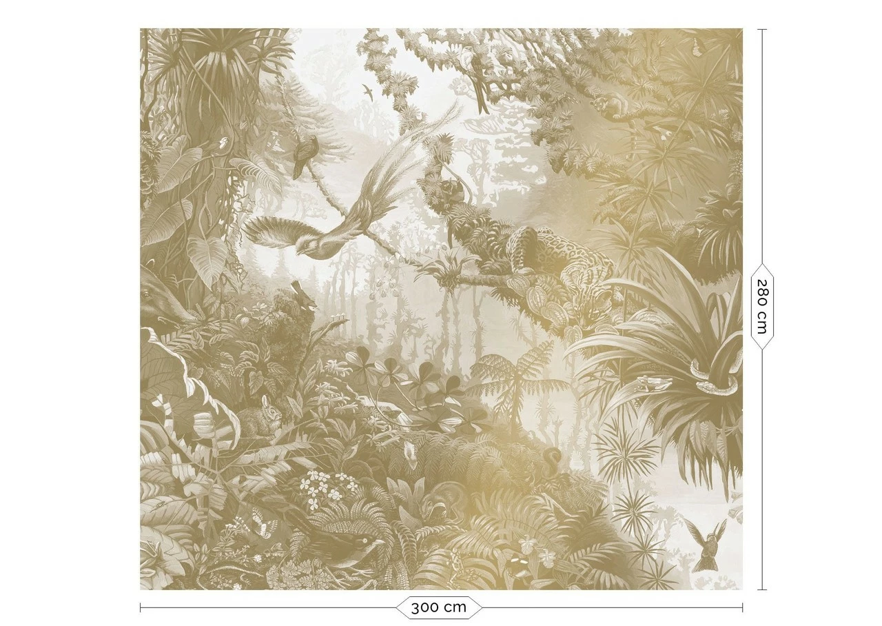 KEK Amsterdam Tropical Landscapes Goud Behang MW-065 - 300x280cm 3 KEK Amsterdam Tropical Landscapes Goud Behang MW-065 - 300x280cm