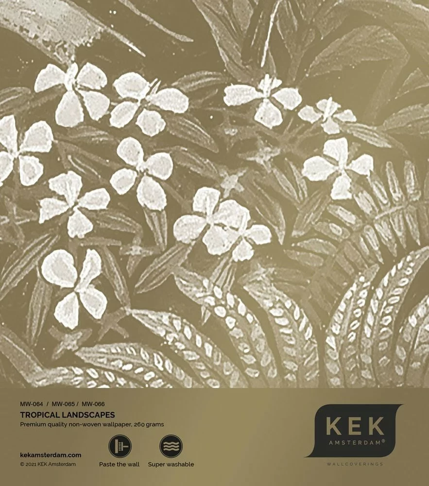 KEK Amsterdam Tropical Landscapes Goud Behang MW-066 - 400x280cm 5 KEK Amsterdam Tropical Landscapes Goud Behang MW-066 - 400x280cm - Afbeelding 3