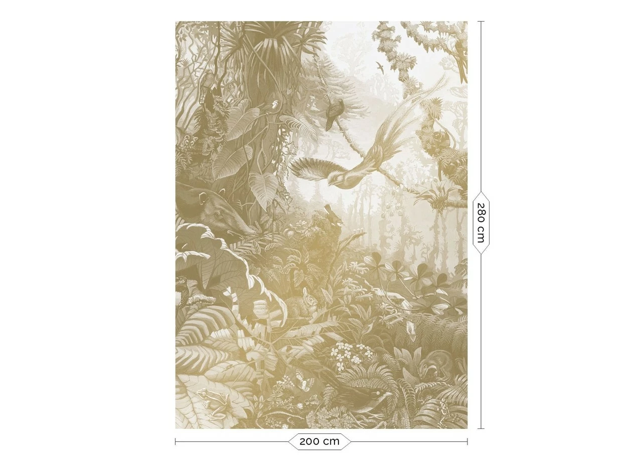 KEK Amsterdam Tropical Landscapes Goud Behang MW-064 - 200x280cm 3 KEK Amsterdam Tropical Landscapes Goud Behang MW-064 - 200x280cm