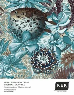 KEK Amsterdam Underwater Jungle Fotobehang WP-690 - 292,2 X 280 Cm -Goedkope Behang Winkel kek amsterdam underwater jungle fotobehang wp 690 5