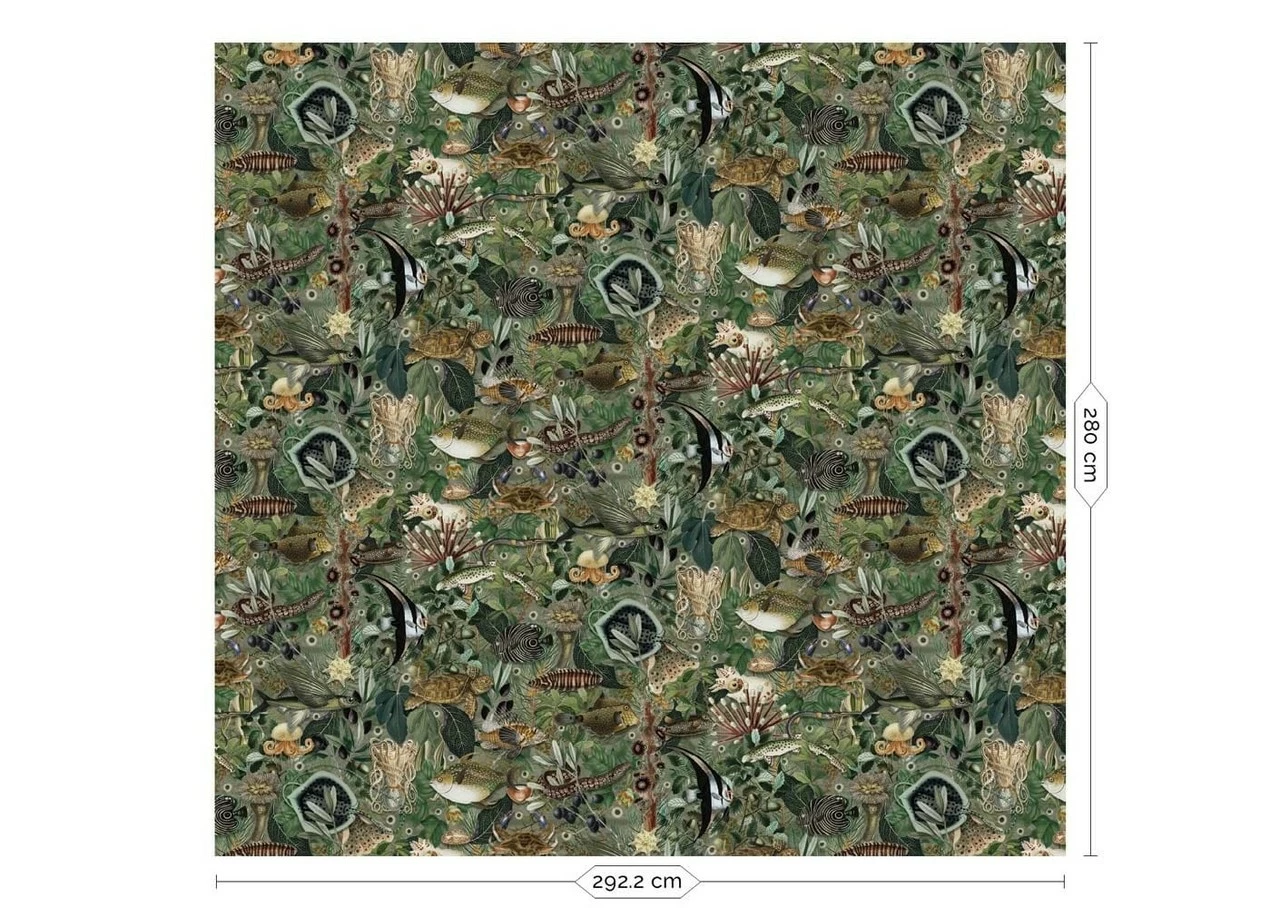 KEK Amsterdam Underwater Jungle Fotobehang WP-691 - 292,2 X 280 Cm 3 KEK Amsterdam Underwater Jungle Fotobehang WP-691 - 292,2 X 280 Cm