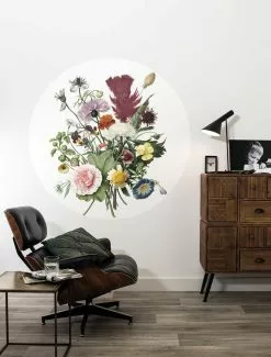KEK Amsterdam Wilde Bloemen Behangcirkel SC-062 ø142,5cm -Goedkope Behang Winkel kek amsterdam wilde bloemen behangcirkel sc 062 o1 1