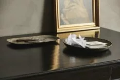 Nordal Danna Dienblad Rond - Antiek Messing -Goedkope Behang Winkel nordal danna dienblad rond antiek messing 3