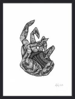 Nordal Hand Illustration - Zwart/wit